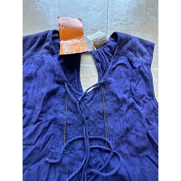 New without Tags ! Roberta‎ Freymann Hazel Top Navy Women size XS - Picture 4 of 11